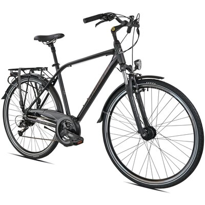 Rower trekkingowy INDIANA X-Road 3.0 M21 28 cali męski Czarno-brązowy