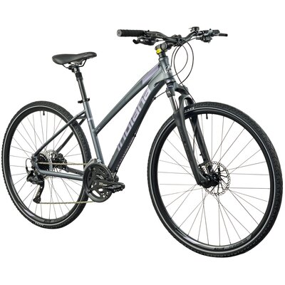 Rower crossowy INDIANA X-Cross 4.0 D19 damski Ciemnoszary
