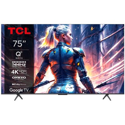 Telewizor TCL 75C75B 75" QLED 4K 144Hz Google TV Dolby Atmos Dolby Vision HDMI 2.1
