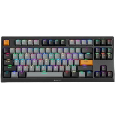 Klawiatura MARVO KG980B Saber 87 RGB Hot-Swap Blue Switch