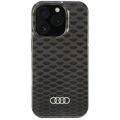 Etui AUDI IML Stitching Pattern MagSafe do Apple iPhone 16 Pro Czarny