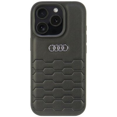 Etui AUDI Synthetic Leather do Apple iPhone 16 Pro Czarny