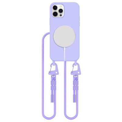 Etui TECH-PROTECT MagNecklace MagSafe do Apple iPhone 12/12 Pro Fioletowy