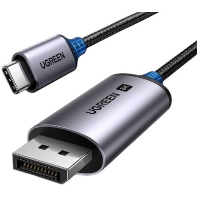 Kabel USB-C - DisplayPort UGREEN CM556 1 m Czarno-srebrny