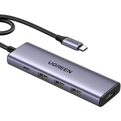 Hub UGREEN CM511 5w1 USB Typu C, Pasywny