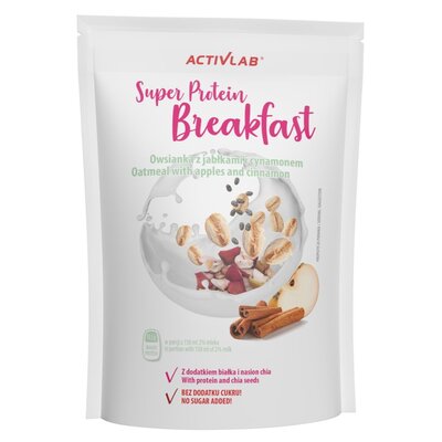 Owsianka ACTIVLAB Super śniadanie z jabłkami i cynamonem (300 g)