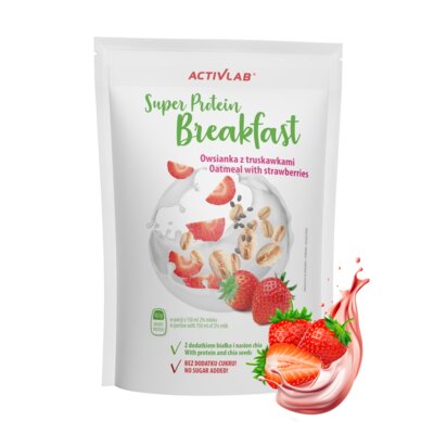 Owsianka ACTIVLAB Super śniadanie z truskawkami (300 g)