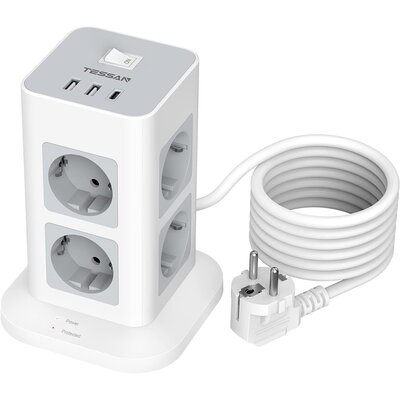 Listwa zasilająca TESSAN TPS03-DE-C