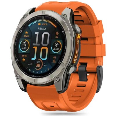 Pasek TECH-PROTECT Silicone do Garmin Fenix 5S/5S Plus/6S/6S Pro/7S/8 (szerokość paska 20 mm) Pomarańczowy