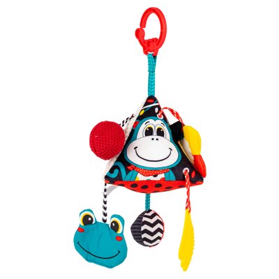 Zawieszka do wózka BALIBAZOO Sensory Kontrastowa piramidka krowa BB82436