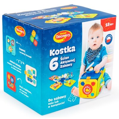 Zabawka edukacyjna DUMEL Językowa dla najmłodszych Kostka 6 Ścian Aktywnej Zabawy DD30802