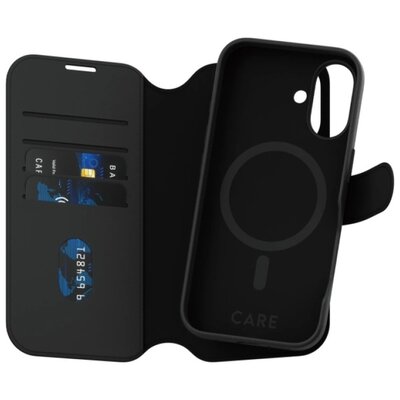 Etui PANZERGLASS Care Feature Tango 2in1 Wallet MagSafe do Apple iPhone 16 Czarny