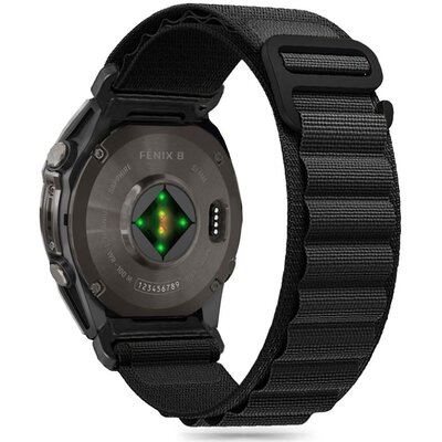 Pasek TECH-PROTECT Nylon Pro do Garmin Fenix 5/6/6 Pro/7/8/E (szerokość paska 22 mm) Czarny