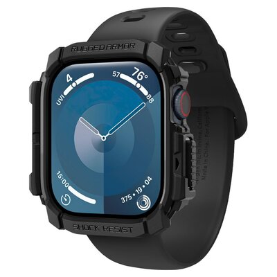 Etui SPIGEN Rugged Armor do Apple Watch 10/11 (46 mm) Czarny Mat