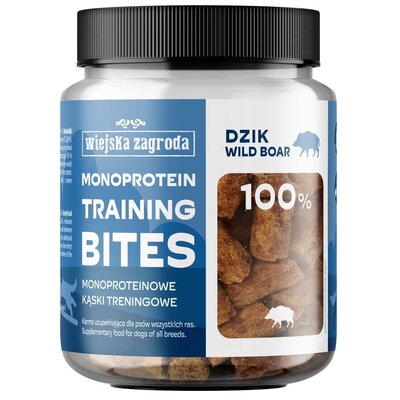 Przysmak dla psa WIEJSKA ZAGRODA Treningowy Dzik kąski monoproteinowe 150 g