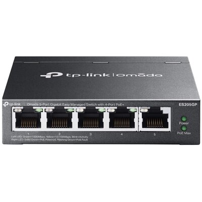 Switch TP-LINK Omada ES205GP Gigabit Ethernet, 5 portów, Funkcja PoE, Zarządzalny
