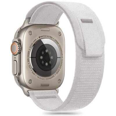 Pasek TECH-PROTECT Nylon Stripe do Apple Watch 8/9/10/11/SE z serii 1/2/3/ULTRA z serii 1/2/3 do koperty 44/45/46/49 mm Szary