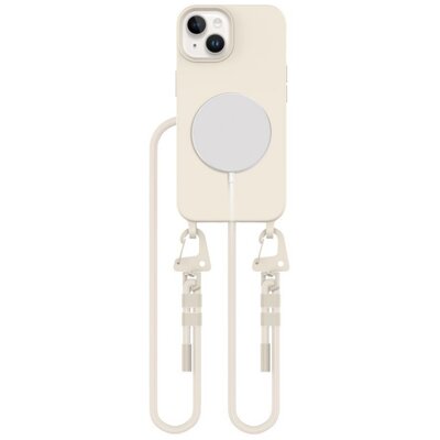 Etui TECH-PROTECT MagNecklace MagSafe do Apple iPhone 14 Kremowy
