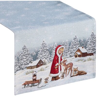 Bieżnik EUROFIRANY Cho 1154 45 x 140 cm Srebrny