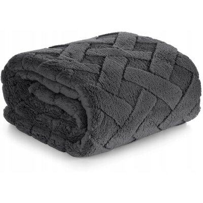 Koc EUROFIRANY D91 Caro 70 x 160 cm Stalowy