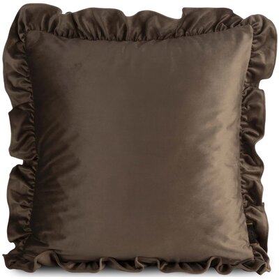 Poszewka EUROFIRANY Brenda 45 x 45 cm Ciemnobeżowy