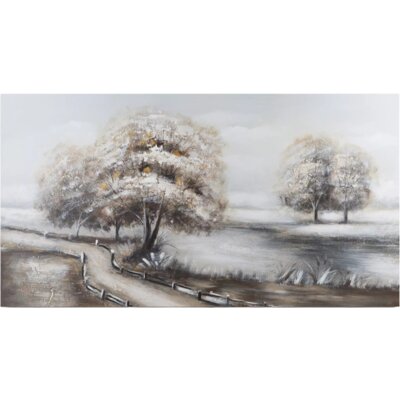 Obraz EUROFIRANY 423232 120 x 60 cm Szary