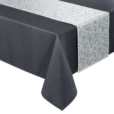 Obrus z bieżnikiem EUROFIRANY Anita 6 140 x 180 cm Stalowy