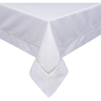 Obrus EUROFIRANY Madele 145 x 350 cm Biało-złoty