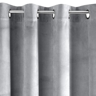 Zasłona EUROFIRANY Pierre 140 x 250 cm Jasnoszary