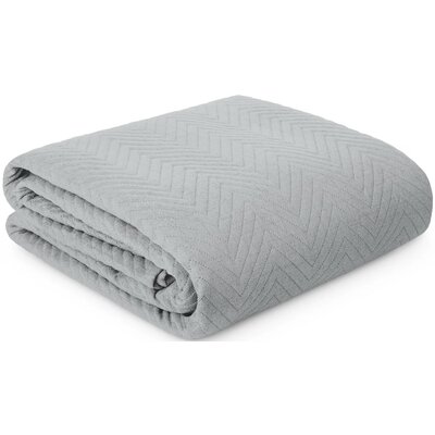 Narzuta EUROFIRANY Len 200 x 220 cm Srebrny