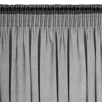 Firana gotowa EUROFIRANY Carli 140 x 250 cm Czarny