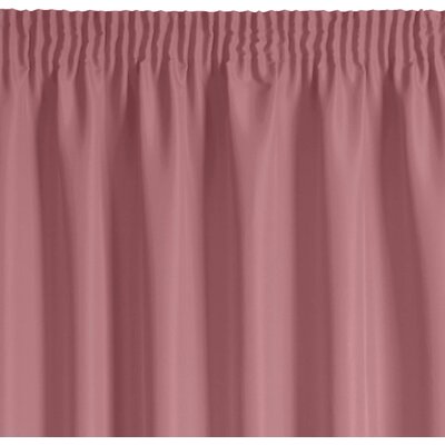 Zasłona EUROFIRANY Rita 140 x 175 cm Ciemnoróżowy