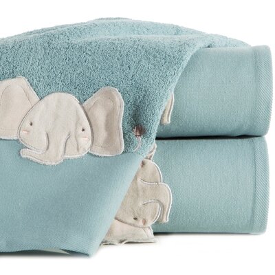 Ręcznik z kapturem EUROFIRANY Baby 50 x 90 cm Niebieski