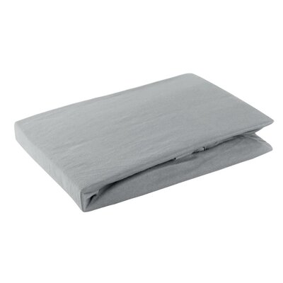 Prześcieradło EUROFIRANY Design 91 Jersey z gumką 220 x 200 cm Stalowy