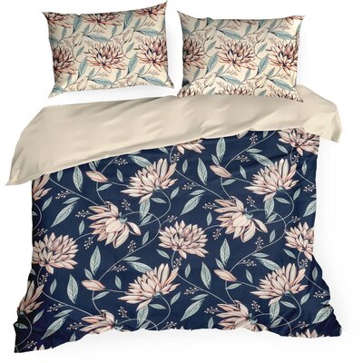 Pościel EUROFIRANY Nika 49 220 x 200 cm Granatowy