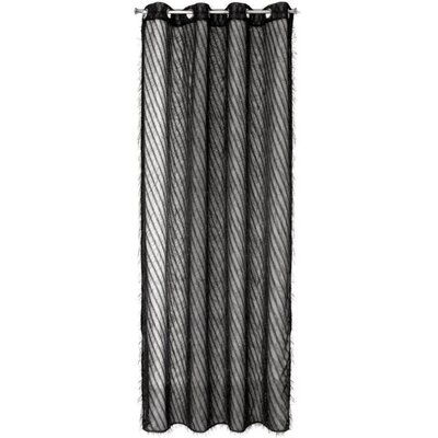 Zasłona EUROFIRANY Laurel 140 x 250 cm Czarny