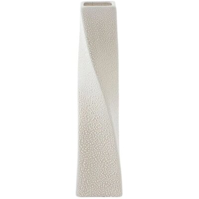 Wazon EUROFIRANY Riso 8 x 8 x 32 cm Kremowy