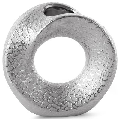 Wazon EUROFIRANY Riso 19 x 7 x 18 cm Srebrny