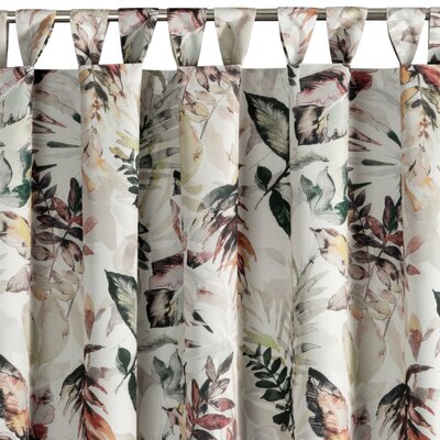 Zasłona EUROFIRANY Garden2 155 x 200 cm Biało-stalowy