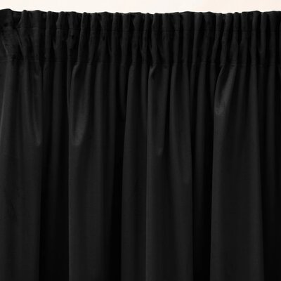 Zasłona EUROFIRANY Sibel 140 x 270 cm Czarny