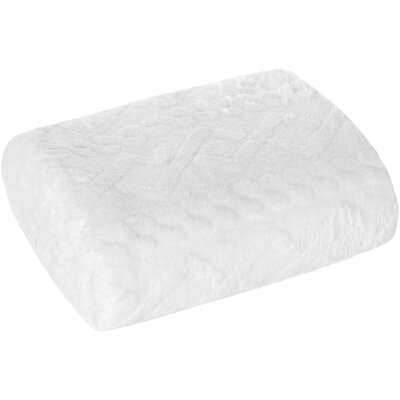Koc EUROFIRANY Warkocz 200 x 220 cm Biały