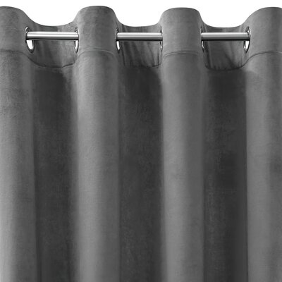 Zasłona EUROFIRANY Design 91 Rosa 140 x 250 cm Stalowy