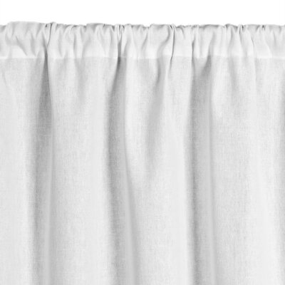 Firana gotowa EUROFIRANY Vince 150 x 60 cm Biały