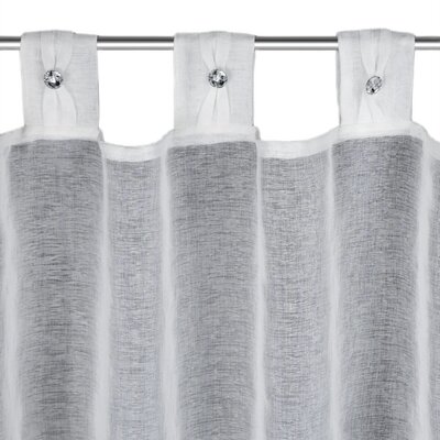 Firana gotowa EUROFIRANY Sevilla 150 x 30 cm Biały