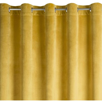 Zasłona EUROFIRANY Melanie 215 x 250 cm Musztardowy