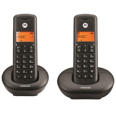 Telefon MOTOROLA E202 Duo DECT Czarny
