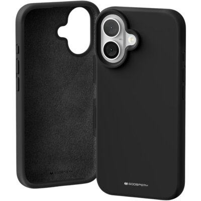 Etui MERCURY Silicone do Apple iPhone 16 Czarny