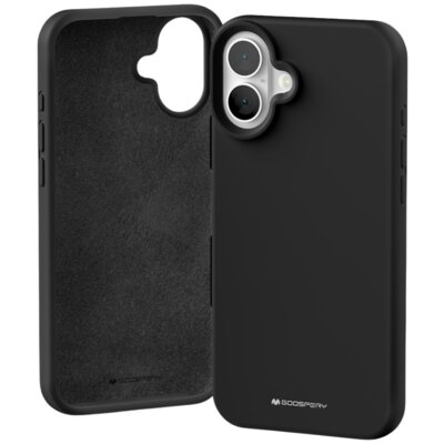 Etui MERCURY Silicone do Apple iPhone 16 Plus Czarny