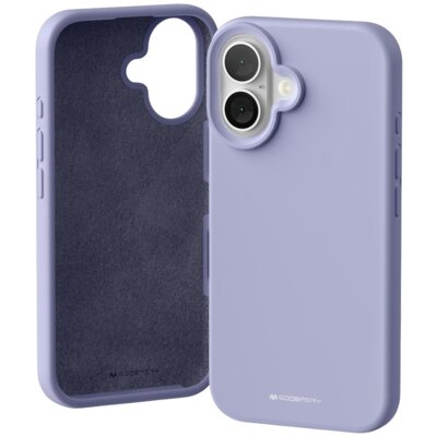 Etui MERCURY Silicone do Apple iPhone 16 Lawendowy