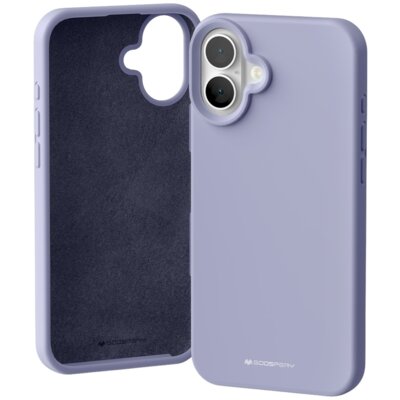Etui MERCURY Silicone do Apple iPhone 16 Plus Lawendowy